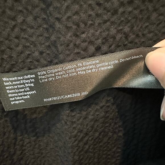 EILEEN FISHER | Black Sleeveless Organic Cotton Ruffle Hem Dress | Medium - Picture 6 of 6